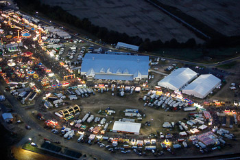 Virginia State Fair Nightime Aerial