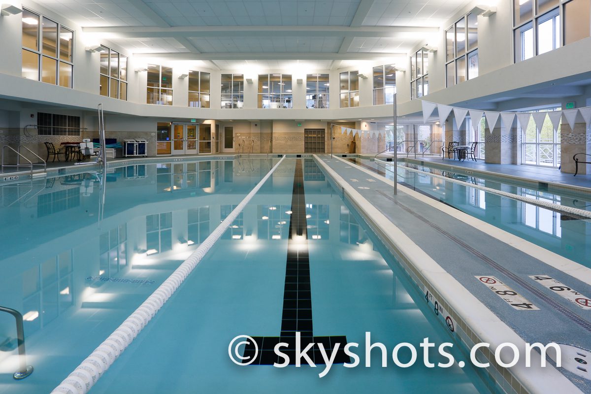 Modern indoor pool facility