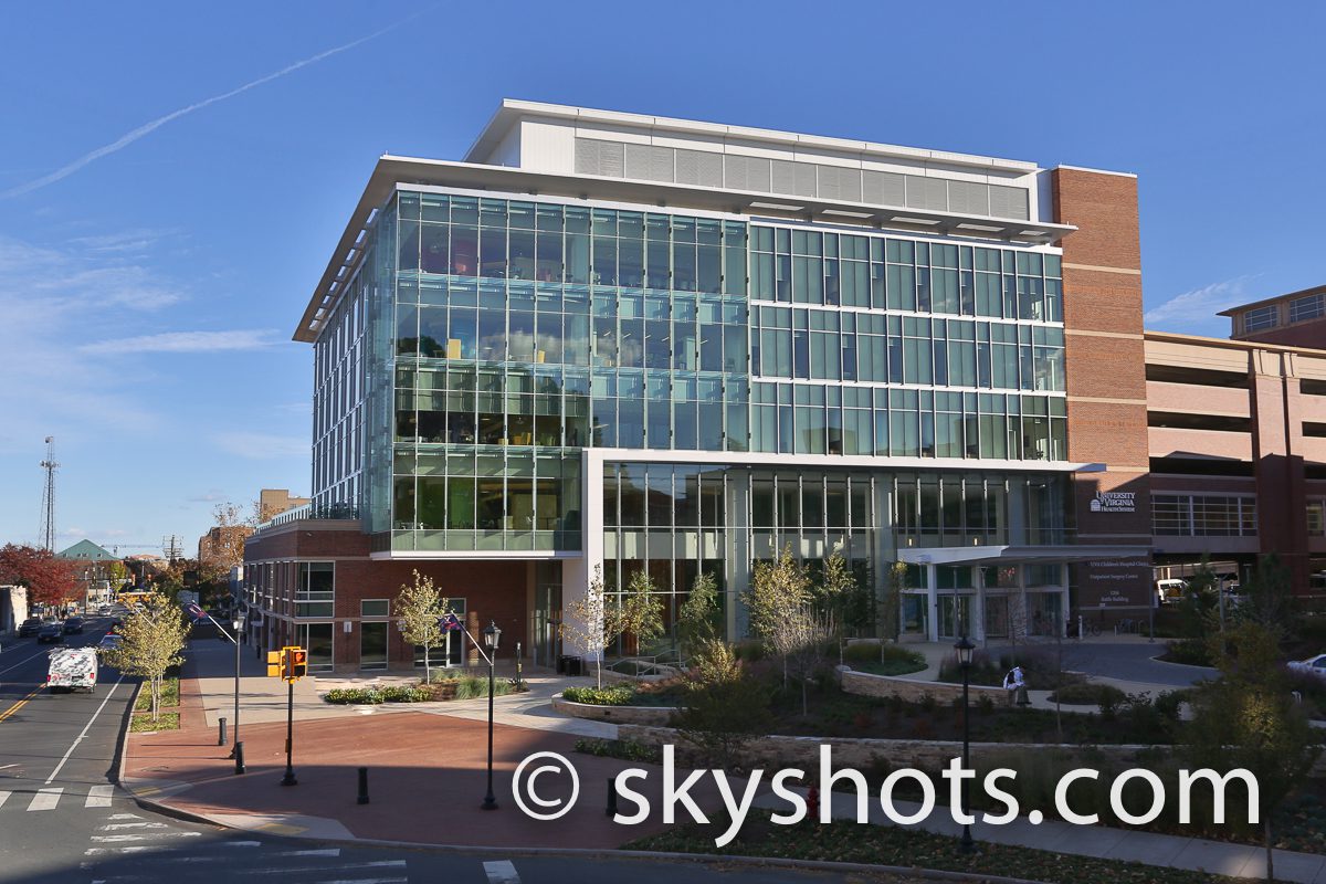 Contemporary office building exterior scene