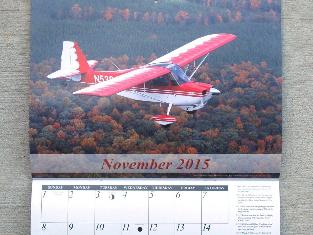 Small aircraft flying above trees