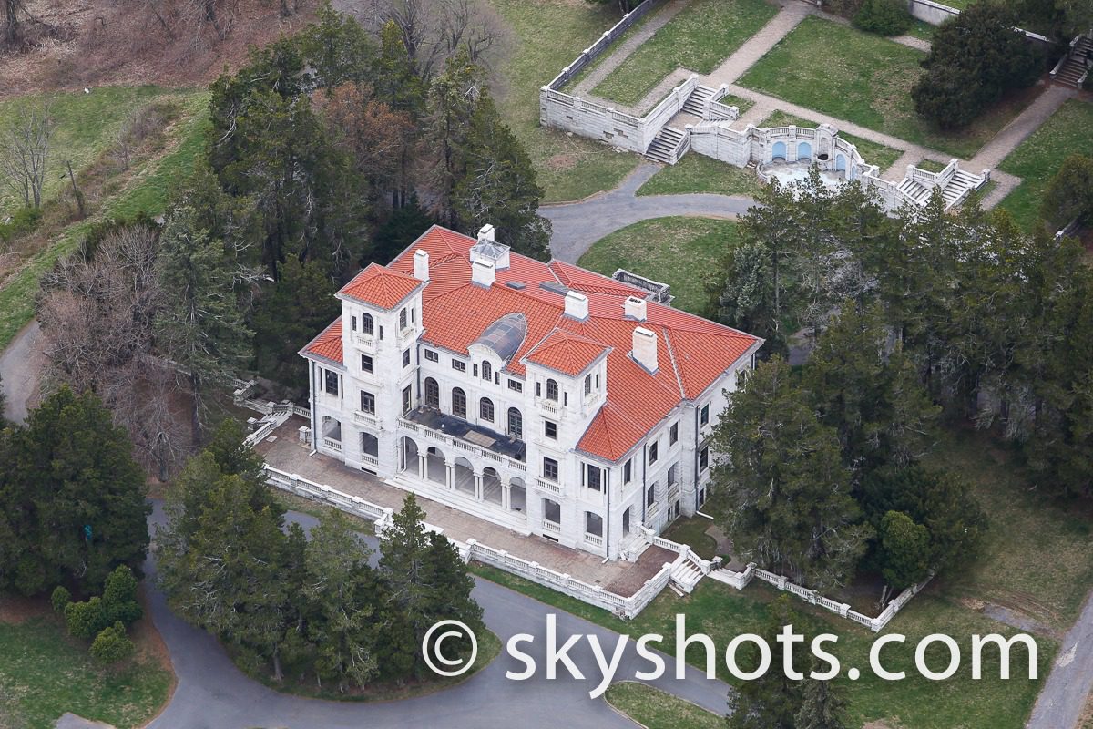 Elegant old mansion with expansive lawn